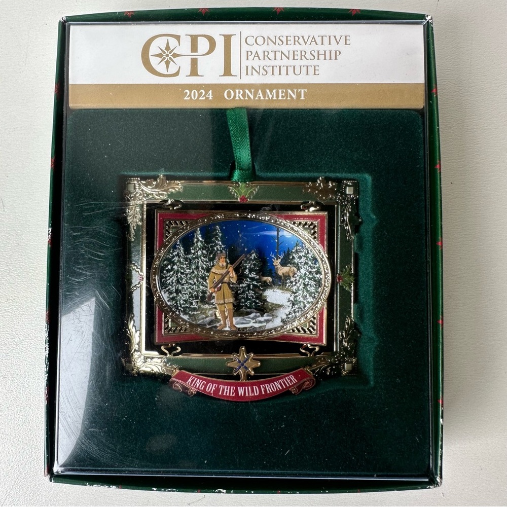 Conservative Partnership Institute 2024 Ornament King of the Wild Frontier CPI